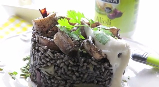Receta Arroz Negro con Alioli Ybarra - Ybarra en tu cocina